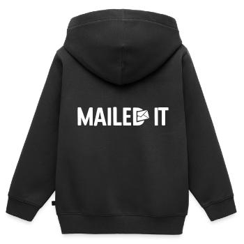 Briefträger Und Paket-Zusteller Für Postboten - Kinder Premium Organic Zip Hoodie - Schwarz - Hinten - AI Model Kid Male (0cm)