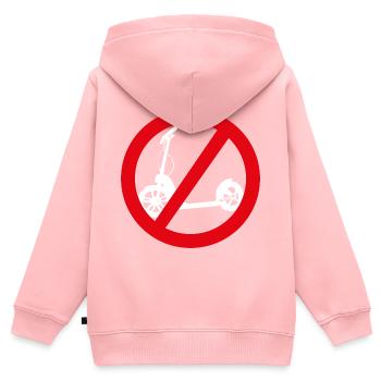 No anti-scootering allowed - Kids Premium Organic Zip-up Hoodie - rose - Back - AI Model Kid Female (0cm)