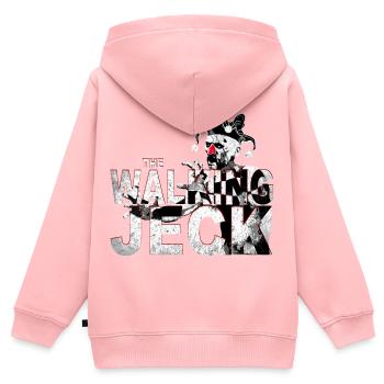 The walking jeck carnaval bestseller shirt - Sweat Premium à capuche zippé enfant bio - rose - Dos - AI Model Kid Female (0cm)