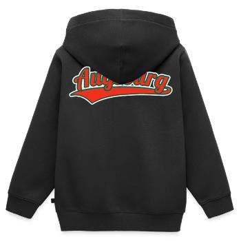 Augsburg Deutschland Heimatstadt - Kinder Premium Organic Zip Hoodie - Schwarz - Hinten - AI Model Kid Male (0cm)