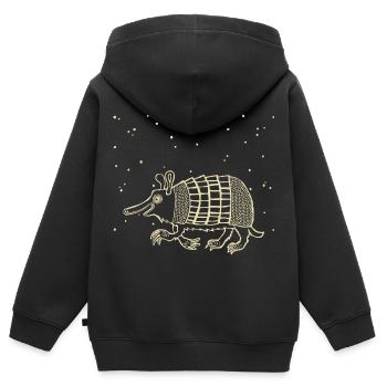 Tatou - Sweat Premium à capuche zippé enfant bio - noir - Dos - AI Model Kid Male (0cm)