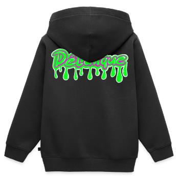 Petanque Pétanque Boule Boccia - Kinder Premium Organic Zip Hoodie - Schwarz - Hinten - AI Model Kid Male (0cm)