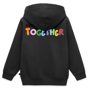 Partnershirt Better together - Kinder Premium Organic Zip Hoodie - Schwarz - Hinten - AI Model Kid Male (0cm)