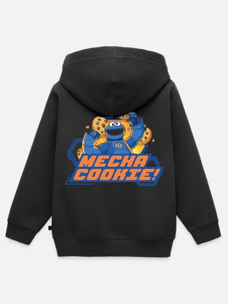 Mecha Builders Mecha Cookie - Kinder Premium Organic Zip Hoodie - Schwarz