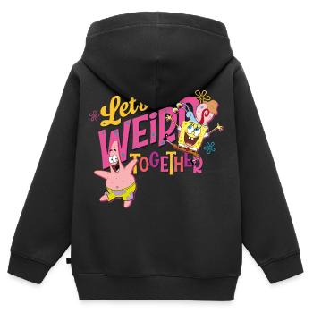 Bob l'Éponge Spongebob Patrick Gary Amitié - Sweat Premium à capuche zippé enfant bio - noir - Dos - AI Model Kid Male (0cm)