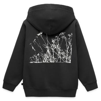 Plantes de prairie de la nature - Sweat Premium à capuche zippé enfant bio - noir - Dos - AI Model Kid Male (0cm)