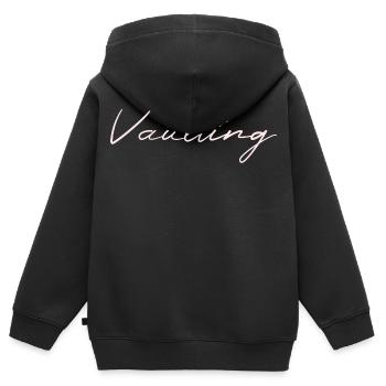 Voltige Cheval Volti - Sweat Premium à capuche zippé enfant bio - noir - Dos - AI Model Kid Male (0cm)
