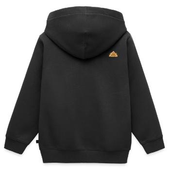 Döner klein - Kinder Premium Organic Zip Hoodie - Schwarz - Hinten - AI Model Kid Male (0cm)