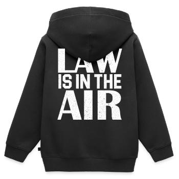 Avocat juriste avocat avocat - Sweat Premium à capuche zippé enfant bio - noir - Dos - AI Model Kid Male (0cm)
