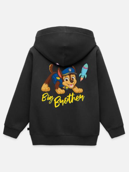Paw Patrol Großer Bruder - Kinder Premium Organic Zip Hoodie - Schwarz