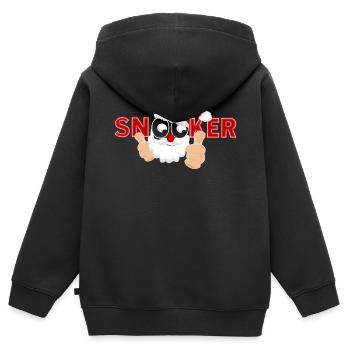 Snooker Drôle de billard de Noël - Sweat Premium à capuche zippé enfant bio - noir - Dos - AI Model Kid Male (0cm)