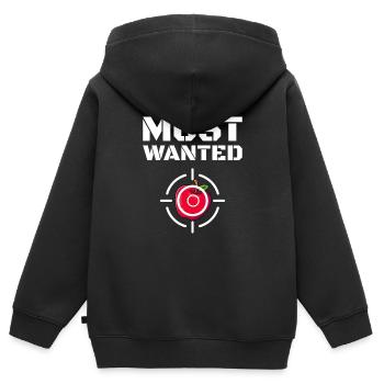 Le plus recherché Apfelmost Apfelmoscht Moscht - Sweat Premium à capuche zippé enfant bio - noir - Dos - AI Model Kid Male (0cm)