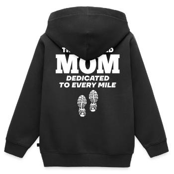 Celebrate your commitment as a - Kids Premium Organic Zip-up Hoodie - black - Back - AI Model Kid Male (0cm)