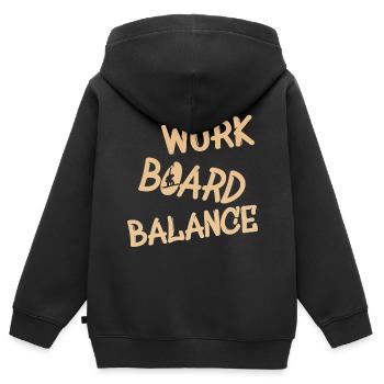 work board balance - Kinder Premium Organic Zip Hoodie - Schwarz - Hinten - AI Model Kid Male (0cm)