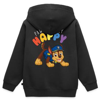 Paw Patrol Positively Happy - Kinder Premium Organic Zip Hoodie - Schwarz - Hinten - AI Model Kid Male (0cm)