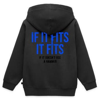Maschinen-Bediener Maschinenführer Machinist - Kinder Premium Organic Zip Hoodie - Schwarz - Hinten - AI Model Kid Male (0cm)