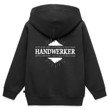 Handwerker Beruf - Kinder Premium Organic Zip Hoodie - Schwarz - Hinten - AI Model Kid Male (0cm)