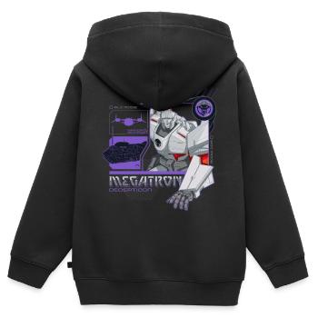 Transformers Earth Spark Megatron Decepticons - Kinder Premium Organic Zip Hoodie - Schwarz - Hinten - AI Model Kid Male (0cm)