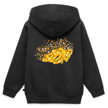 Motorrad Geometrisch Superbikes - Kinder Premium Organic Zip Hoodie - Schwarz - Hinten - AI Model Kid Male (0cm)