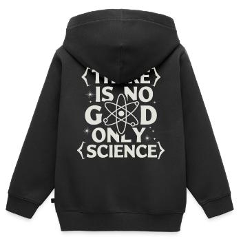Atheismus Atheist Anti-Religion Agnostiker - Kinder Premium Organic Zip Hoodie - Schwarz - Hinten - AI Model Kid Male (0cm)