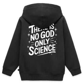 Atheismus Atheist Anti-Religion Agnostiker - Kinder Premium Organic Zip Hoodie - Schwarz - Hinten - AI Model Kid Male (0cm)