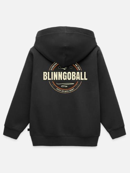 Blinngoball Spielen - Kinder Premium Organic Zip Hoodie - Schwarz