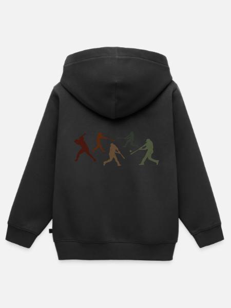 Baseball - Kinder Premium Organic Zip Hoodie - 