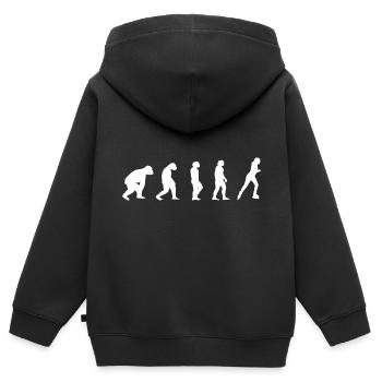 Patins en ligne rollers rollers Evolution cadeau - Sweat Premium à capuche zippé enfant bio - noir - Dos - AI Model Kid Male (0cm)