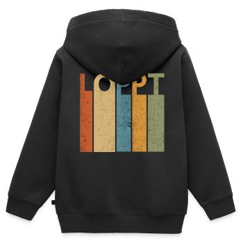 Lobs Low German North German - Kids Premium Organic Zip-up Hoodie - black - Back - AI Model Kid Male (0cm)