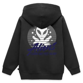 Aliens - Kinder Premium Organic Zip Hoodie - Schwarz - Hinten - AI Model Kid Male (0cm)