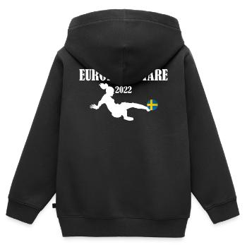 Europamästare | Europameister Frauenfußball Frauen - Kinder Premium Organic Zip Hoodie - Schwarz - Hinten - AI Model Kid Male (0cm)