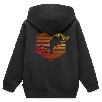 Scuba Taucher Scuba Tauchen Scuba Diver - Kinder Premium Organic Zip Hoodie - Schwarz - Hinten - AI Model Kid Male (0cm)