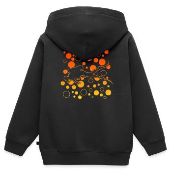 scuba diving - Kinder Premium Organic Zip Hoodie - Schwarz - Hinten - AI Model Kid Male (0cm)