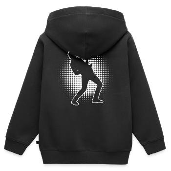Guitare acoustique Guitare classique Interface graphique électronique - Sweat Premium à capuche zippé enfant bio - noir - Dos - AI Model Kid Male (0cm)