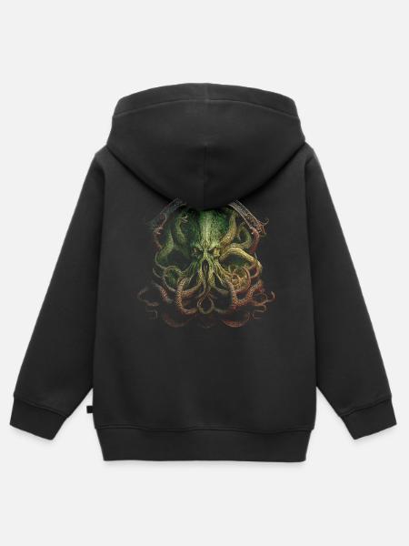 Ancienne entité - Sweat Premium à capuche zippé enfant bio - noir