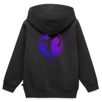 Kickboxing Hommes Kickboxing Boxe Kickboxing - Sweat Premium à capuche zippé enfant bio - noir - Dos - AI Model Kid Male (0cm)