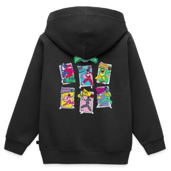 Power Rangers Retro Style Alle Rangers - Kinder Premium Organic Zip Hoodie - Schwarz - Hinten - AI Model Kid Male (0cm)