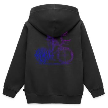 Rennradfahren Rennradfahrer Rennrad Damen - Kinder Premium Organic Zip Hoodie - Schwarz - Hinten - AI Model Kid Male (0cm)