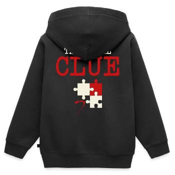 Der Letzte Hinweis – Krimi-dinner-puzzle „tatort“ - Kinder Premium Organic Zip Hoodie - Schwarz - Hinten - AI Model Kid Male (0cm)