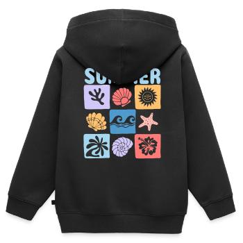 Summer – Maritime sea world full of holiday flair - Kids Premium Organic Zip-up Hoodie - black - Back - AI Model Kid Male (0cm)