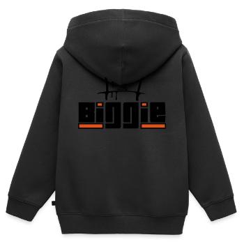 Hip Hop Rap Style Shirt Hoodie Tanktop - Kinder Premium Organic Zip Hoodie - Schwarz - Hinten - AI Model Kid Male (0cm)