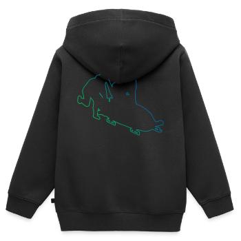 Men's Bobsleigh Bobsleigh Track Women's Two-man Bobsleigh - Kids Premium Organic Zip-up Hoodie - black - Back - AI Model Kid Male (0cm)