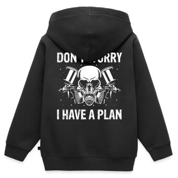 Car painter offer for coachbuilders - Kids Premium Organic Zip-up Hoodie - black - Back - AI Model Kid Male (0cm)