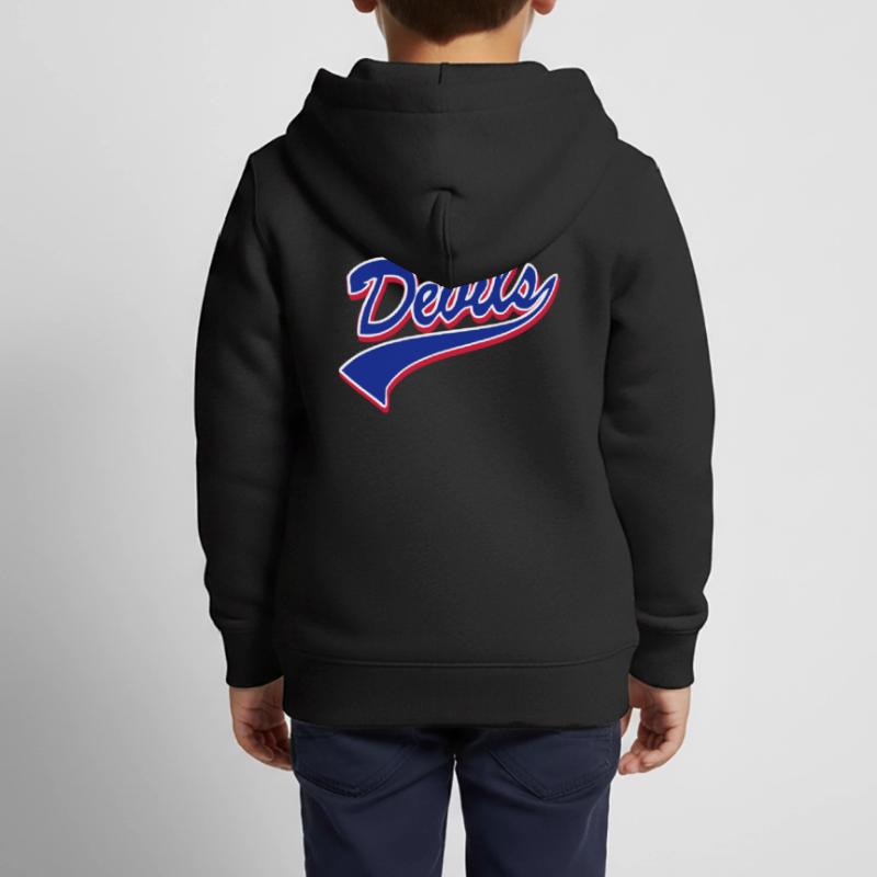 Devils Script Original Kinder Premium Organic Zip Hoodie
