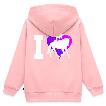 Balance Exercises Equestrian Art Equestrian Gymnastics - Kids Premium Organic Zip-up Hoodie - rose - Back - AI Model Kid Female (0cm)