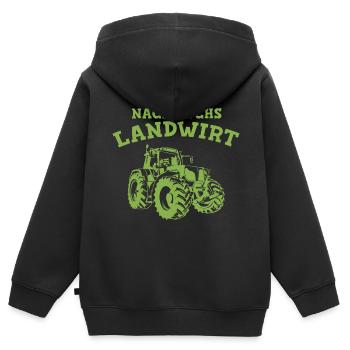 Traktor Junge Nachwuchs Landwirt Bauernhof - Kinder Premium Organic Zip Hoodie - Schwarz - Hinten - AI Model Kid Male (0cm)