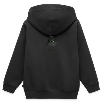 Illuminati Obey - Kinder Premium Organic Zip Hoodie - Schwarz - Hinten - AI Model Kid Male (0cm)