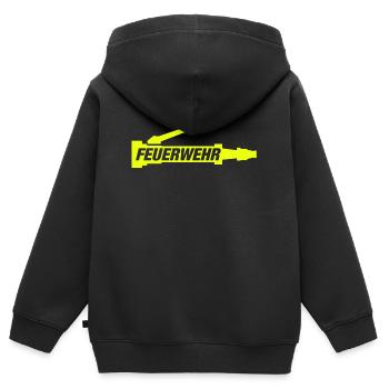 BEAM PIPE - Kids Premium Organic Zip-up Hoodie - black - Back - AI Model Kid Male (0cm)