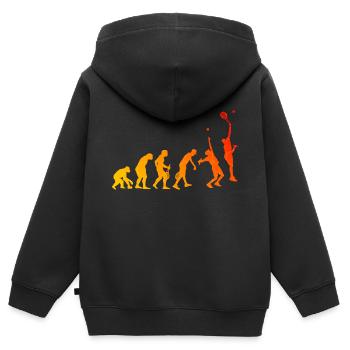 Raquette de padel pour femme Raquette de padel - Sweat Premium à capuche zippé enfant bio - noir - Dos - AI Model Kid Male (0cm)