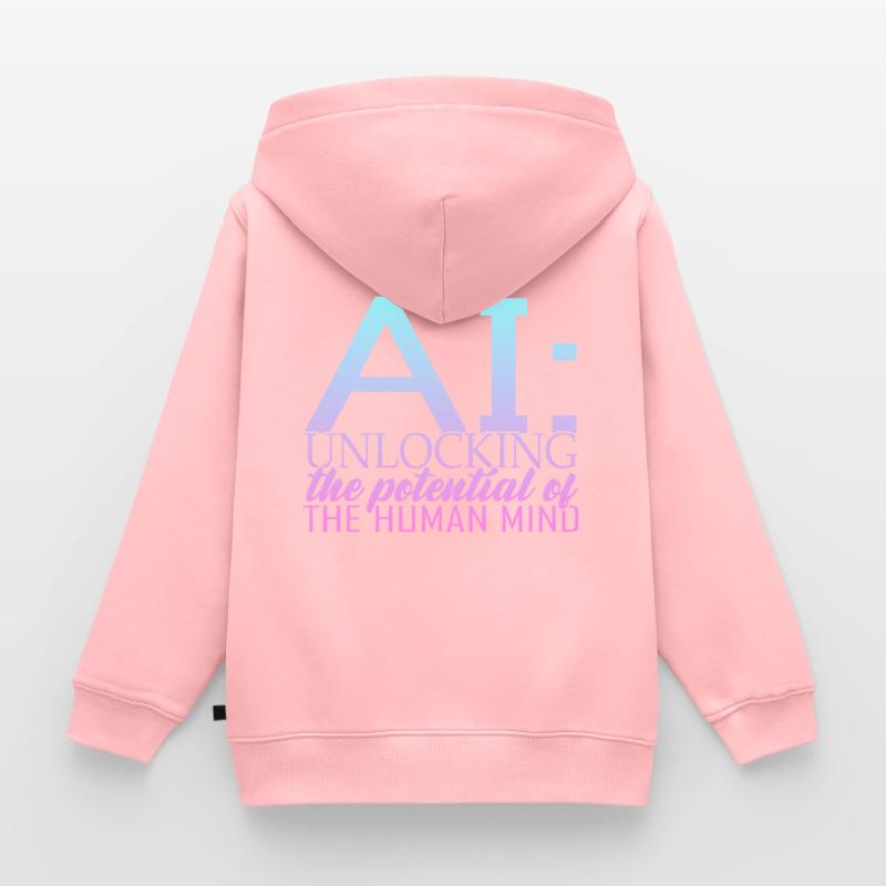 Artificial Intelligence Deep Learning Kids Premium Organic Zip-up Hoodie